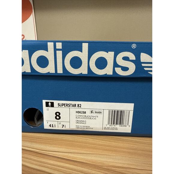Size 8 - adidas Superstar 82 Off White Black - Picture 6 of 6